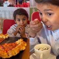 O iesire la pizza si desert pentru Anastasia