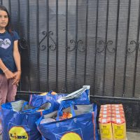 Anca Ioana si familia ei au primit alimente